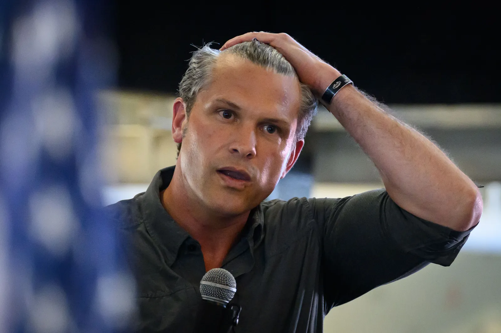 Defense Secretary Pete Hegseth attends the Iowa State Fair on August 17, 2026, in Des Moines.