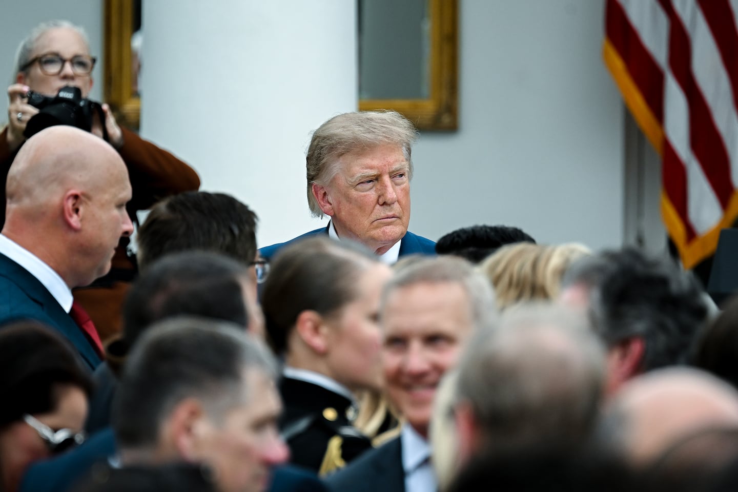 President Trump at an event in the Rose Garden of the White House to promote the first lady’s “Fostering the Future” initiative, aimed at providing assistance to people transitioning out of the foster care system, in Washington on Aug. 20, 2026.  Between the lines of the administration’s threats to Iran was a signal that Treasury Secretary Scott Bessent made as clear as ever on Thursday: Trump does not want to go back to war.