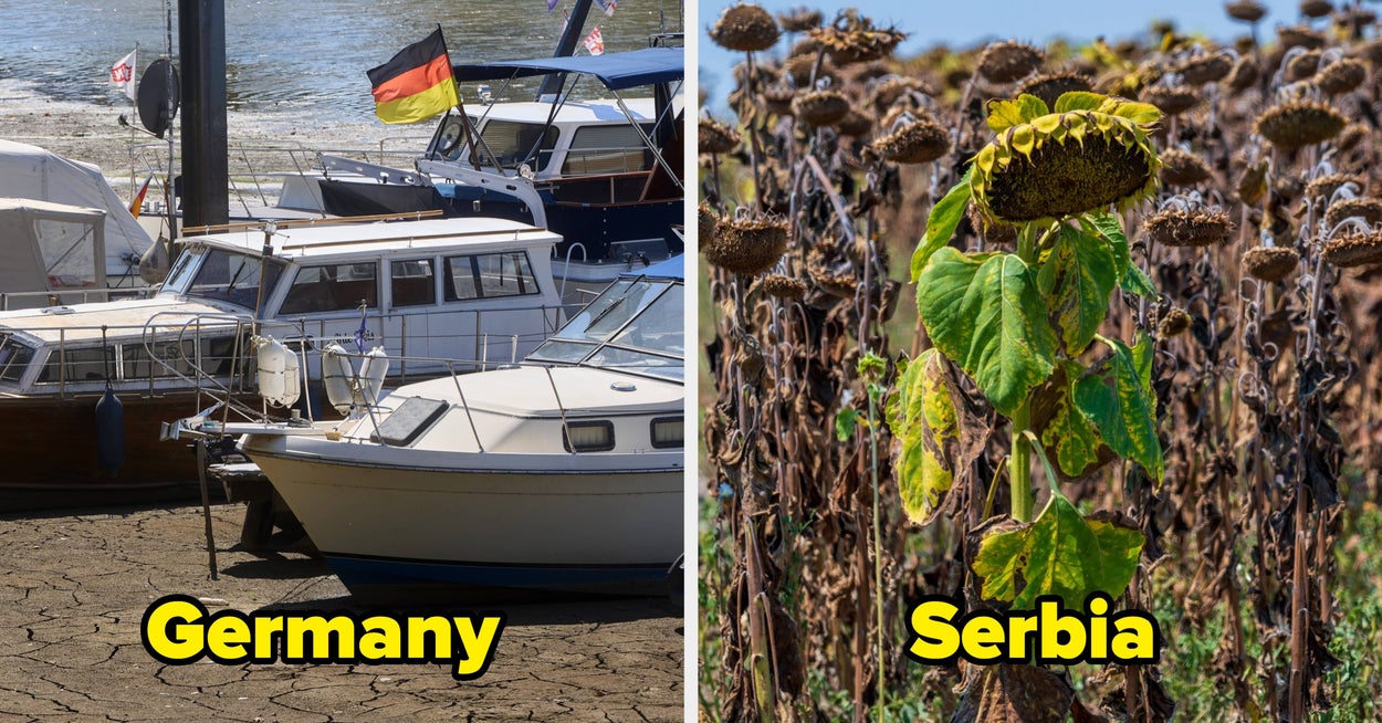 From Croatia To Hungary To England, These 30 Pictures Of Europe's Dried-Up Rivers During The Current Drought Are Genuinely Apocalyptic - BuzzFeed