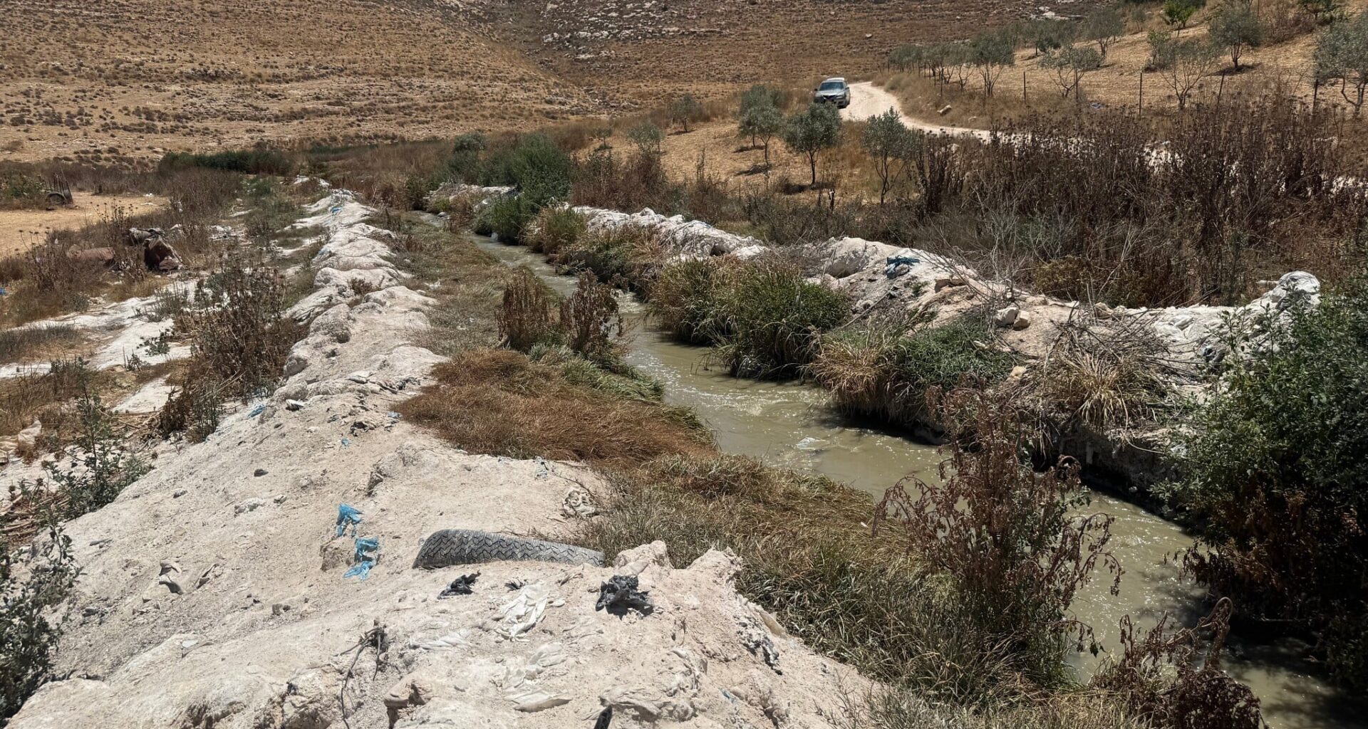 As toxic sewage and factory sludge choke Hebron stream, locals refuse to go with the flow