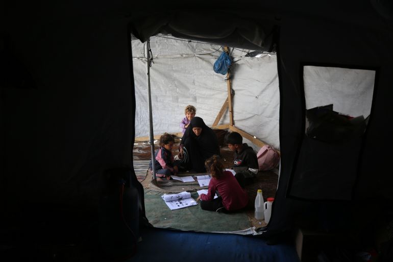 Mona al-Masri spends every day trying to provide for her children