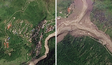 Satellite images show destruction from Nepal-Tibet floods | Floods News