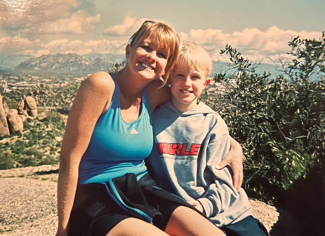Jake Whisenant and his mom