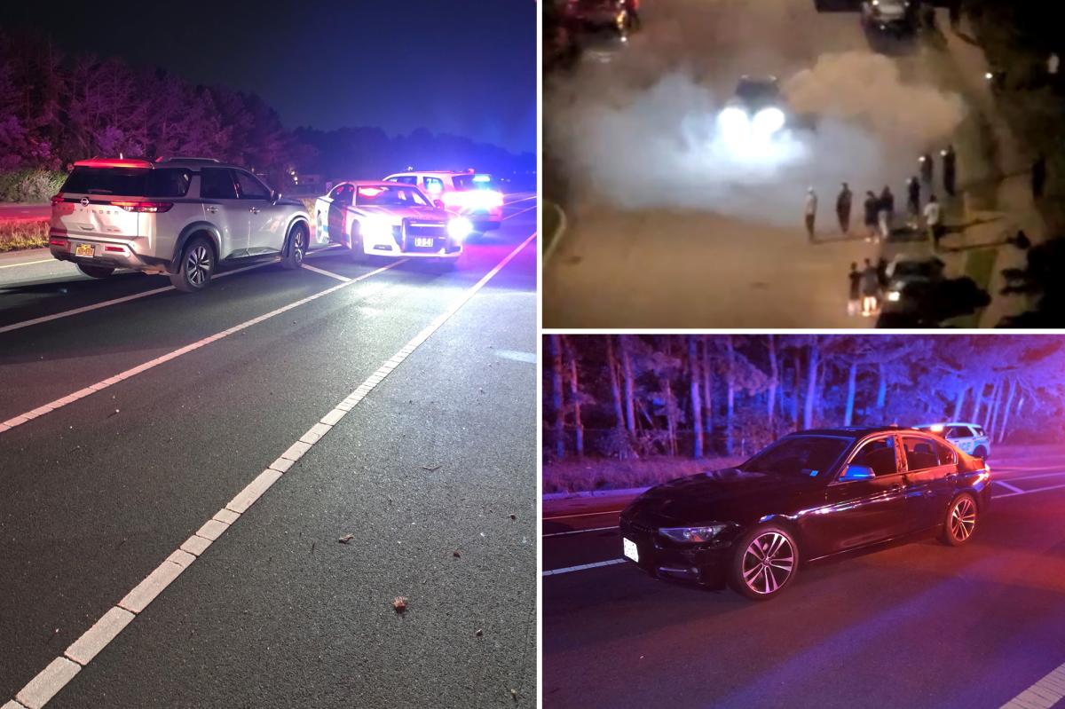 Long Island cops chase hooligans town to town to nix wild street takeovers before finally busting 15