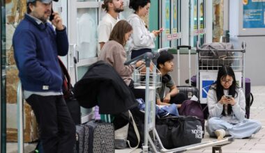 Frustration descends on long weekend travellers as WestJet strike brings flights to a standstill