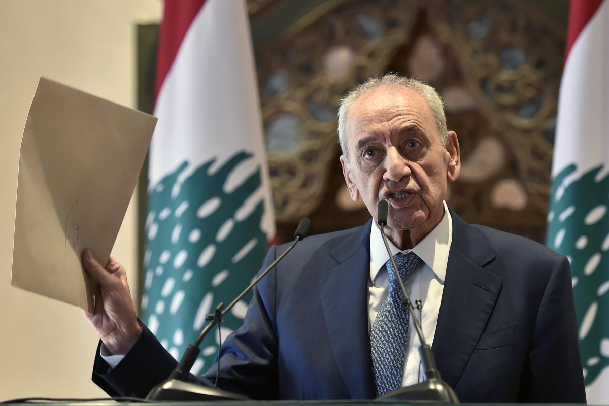 Lebanese House Speaker warns of 'existential risks,' says Israel seeks sectarian strife