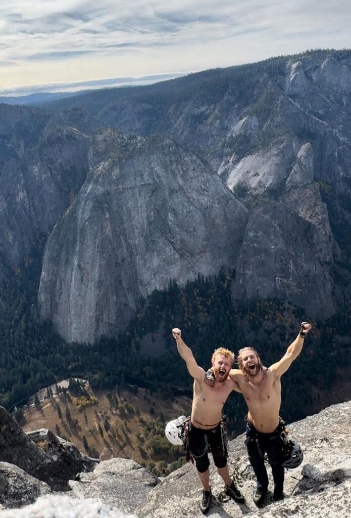 two climbers on top of El Cap