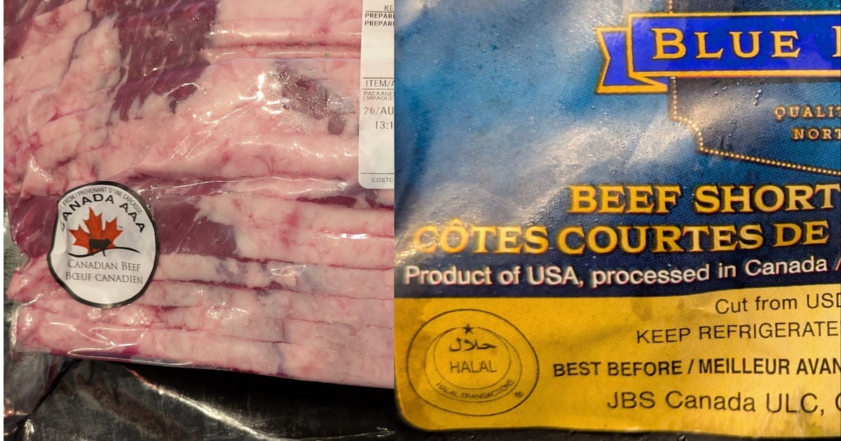 American labelled as Canadian beef at Costco