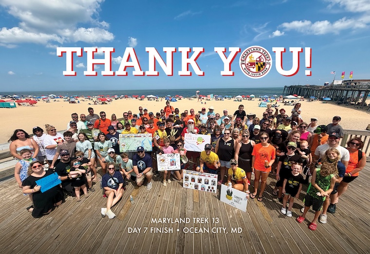Maryland Trek 13 Completion Ocean City MD