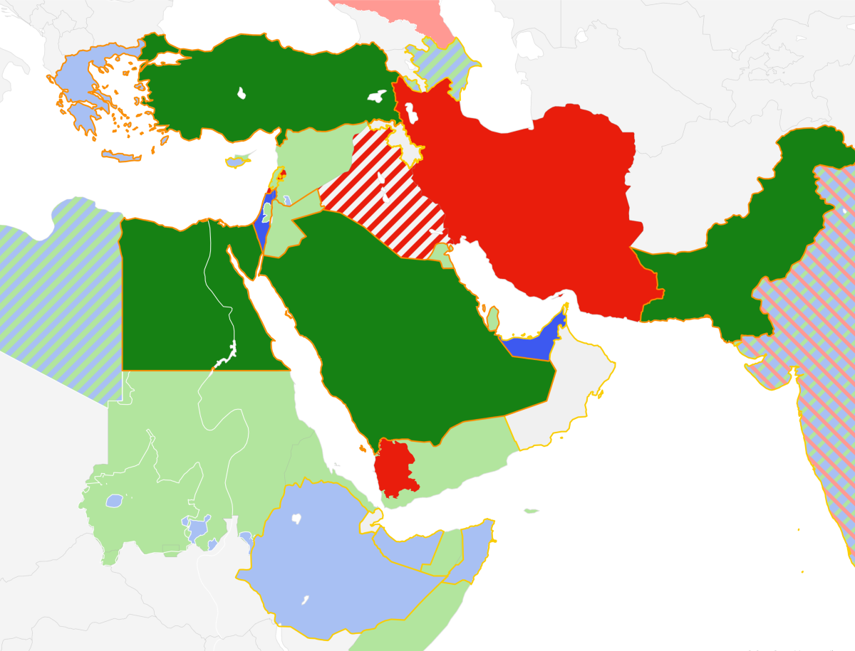 This Map Shows Iran, Israel and Saudi Arabia’s Allies in a New Middle East
