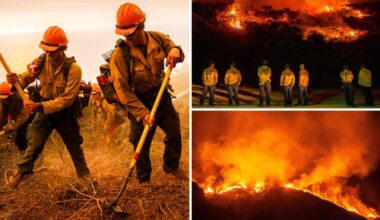 Plaskett Fire near Big Sur burns toward Highway 1 in Monterey County