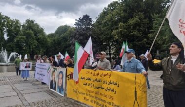 On August 22, 2026, supporters of the Iranian Resistance in Oslo, Norway, held a rally to condemn the execution of political prisoners