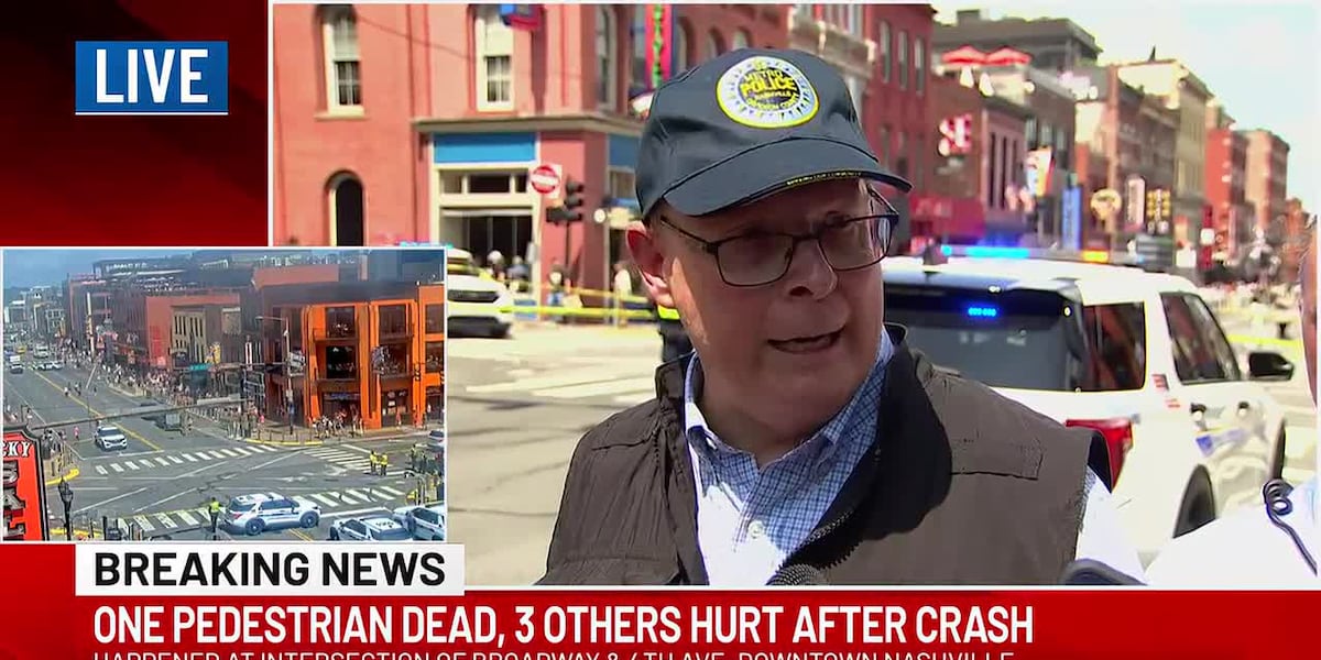 One dead, multiple hospitalized after 87-year-old driver runs red light on Broadway in Nashville