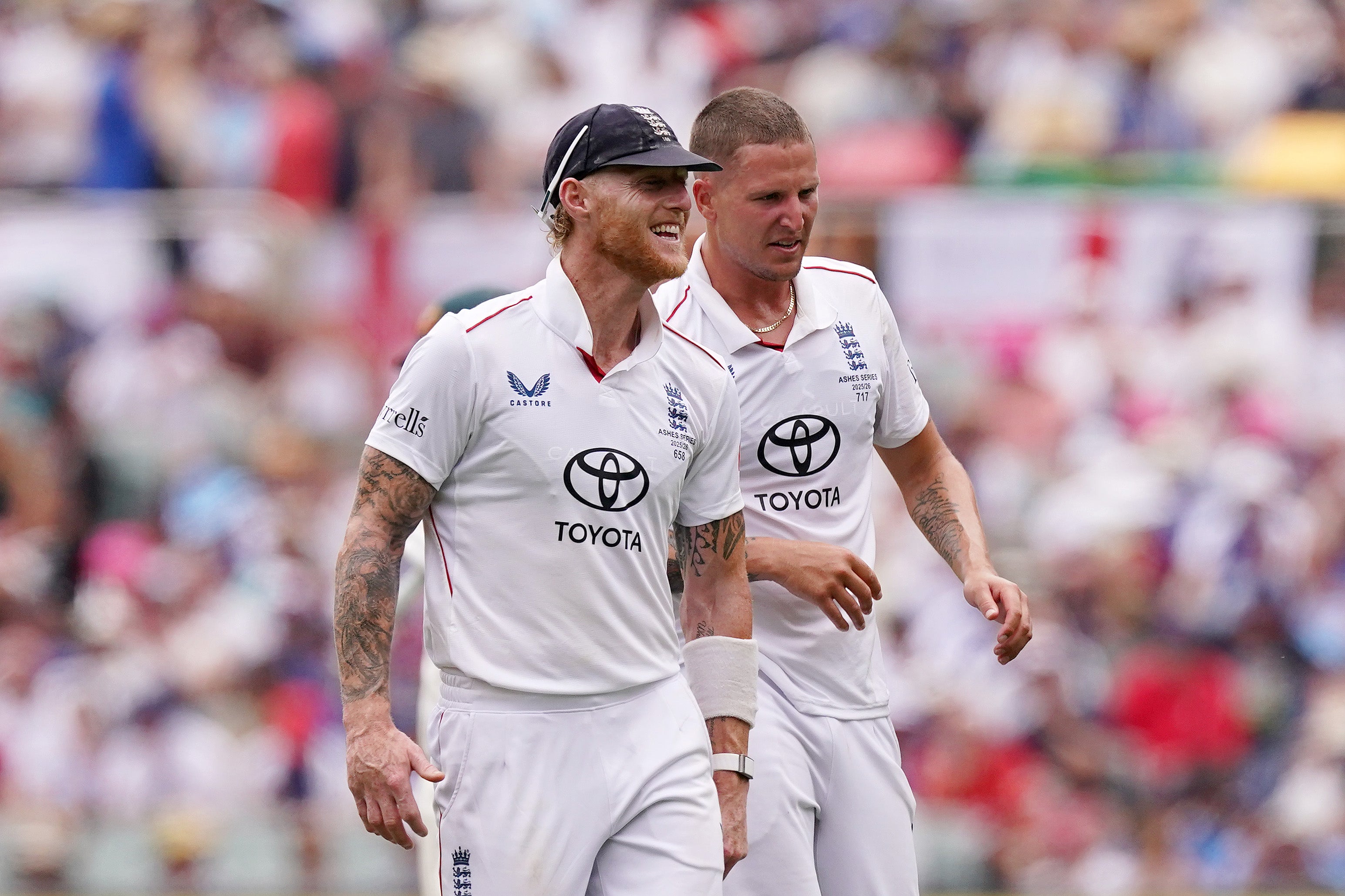 Ben Stokes and Brydon Carse are Durham teammates
