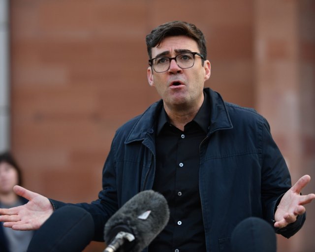 File photo dated 20-10-2020 of Greater Manchester mayor Andy Burnham. Issue date: Monday April 19, 2021. PA Photo. The Labour Party?s Andy Burnham, the Mayor of Greater Manchester, which is home to two of the Super League founder clubs in Manchester United and Manchester City, tweeted: ?That phrase ?the game?s gone? always used to annoy me. See PA story SOCCER European. Photo credit should read Jacob King/PA Wire.