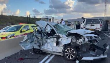 Woman killed, 6 injured in northern Israel four-car pileup
