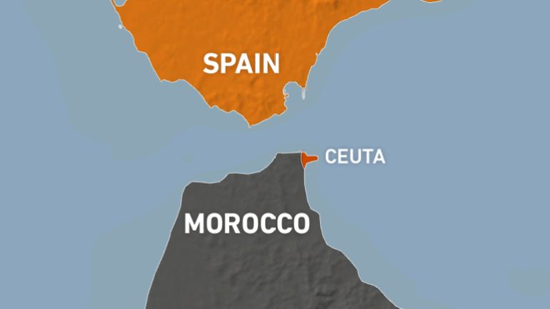 Ceuta map