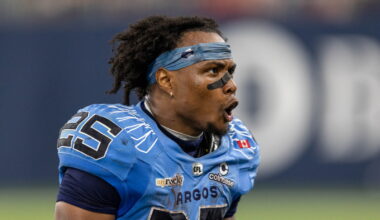 Toronto Argonauts demote Samuel Hicks against Hamilton Tiger-Cats