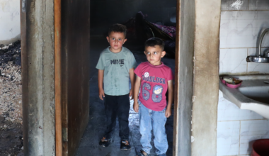 Israeli settlers set fire to Palestinian home while family asleep | Israel-Palestine conflict