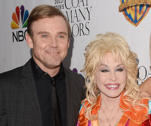 Ricky Schroder with Dolly Parton in 2015