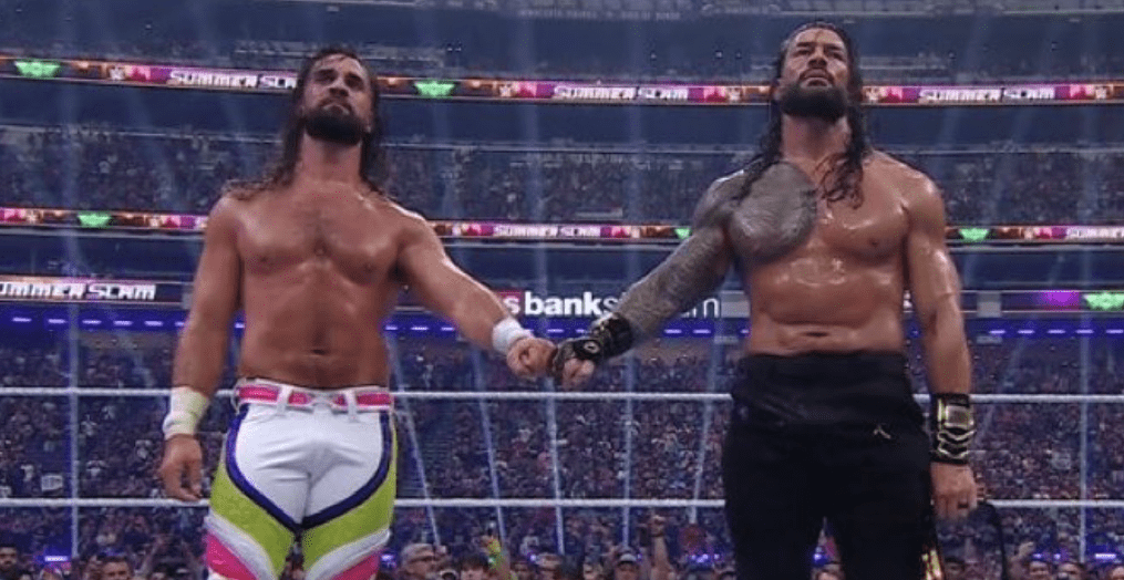 Roman Reigns makes good with Seth Rollins after a classic