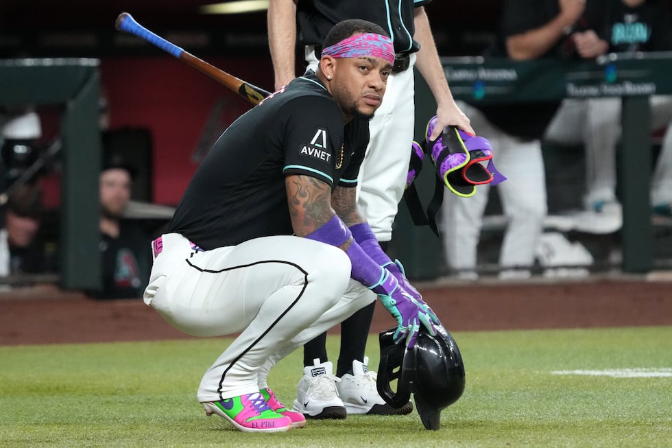 Arizona Diamondbacks second baseman Ketel Marte (4) against the Colorado Rockies in the first...