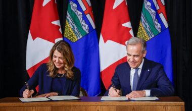 As premiers rally behind Carney in trade dispute, Alberta’s Smith questions retaliation plan