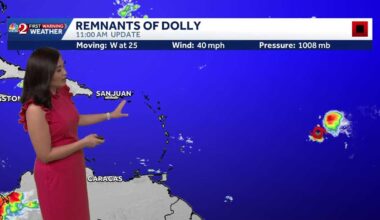 Dolly downgraded; rain expected in ﻿the Caribbean this weekend