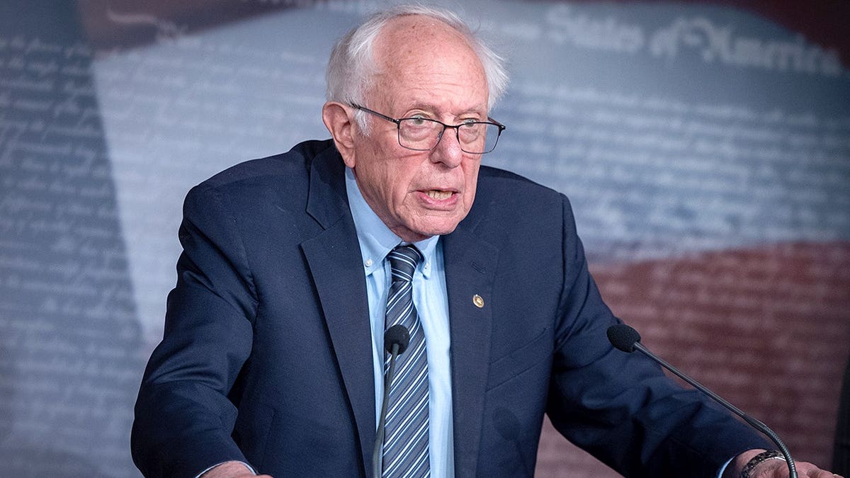 Bernie Sanders at Podium