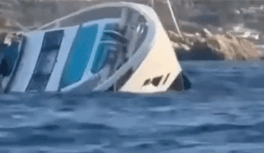 $9.1M yacht caught on video sinking after engine failure sparks a fire