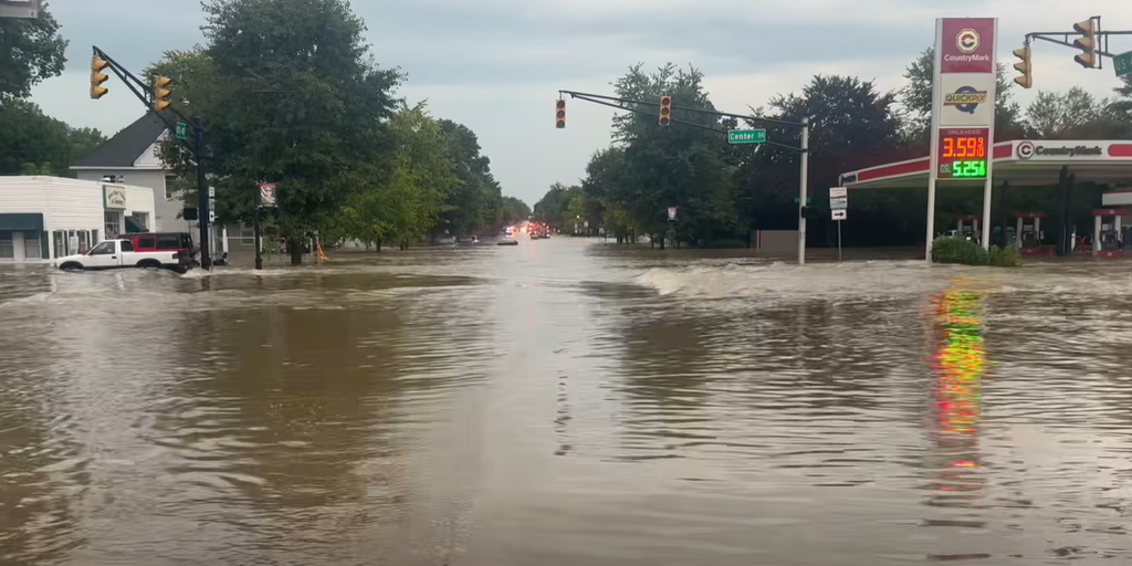 Life-threatening flooding lashes Indiana following Flash Flood Emergencies
