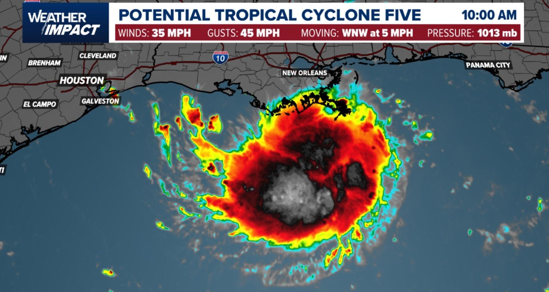 Tropical Storm Warning issued for Upper Texas and Southwest Louisiana | Forecast, cone and models