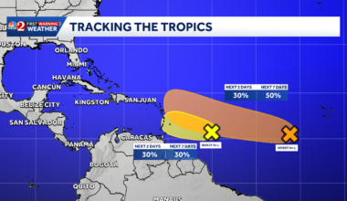 Tropical depression could develop in Atlantic this weekend