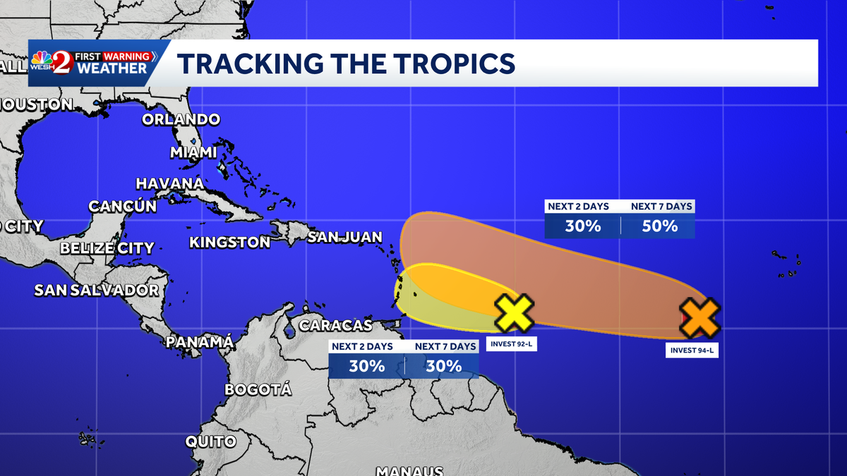 Tropical depression could develop in Atlantic this weekend