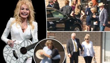 Dolly Parton's loved ones gather at Nashville burial site days after her death