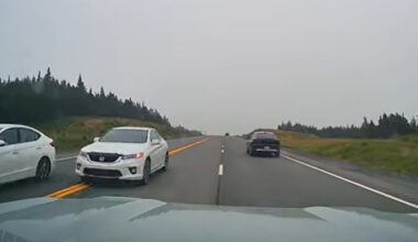 RCMP Searching for Driver Involved in Dangerous Close Call