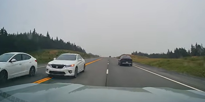 RCMP Searching for Driver Involved in Dangerous Close Call