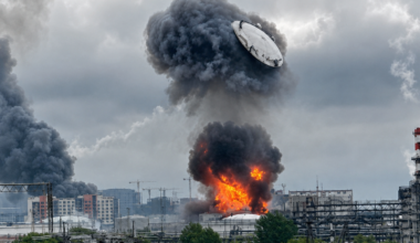 Explosion at a Moscow refinery. PHOTO: X/General Staff of the Armed Forces of Ukraine