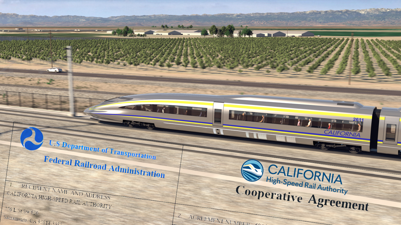 Newsom blamed Trump for high-speed rail's $4 billion funding cut. Records show California never bought the trains it promised.