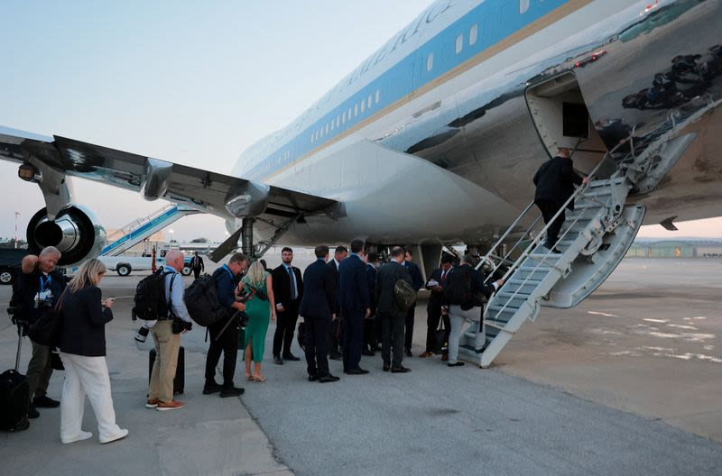 Iran's state media mock Trump over airplane switch, meme shows him hiding in a catering truck