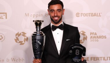 Bruno Fernandes and Bunny Shaw land PFA Players’ Player of the Year honours after record-breaking Premier League and WSL seasons
