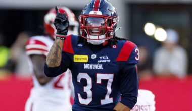 Four defensive starters return for Montreal Alouettes against Ottawa