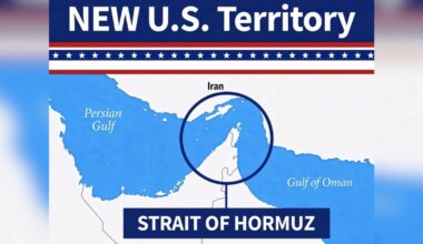 Donald Trump Again Posts Map Of Strait Of Hormuz As New US Territory Amid US-Iran War