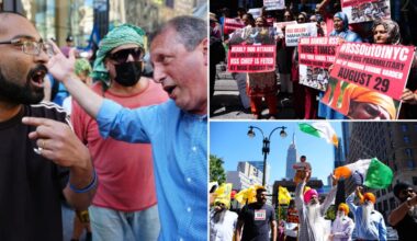 Dem pol Brad Lander ripped as 'Zionist balls--k' by lefty protesters outside Hindu-nationalist speech