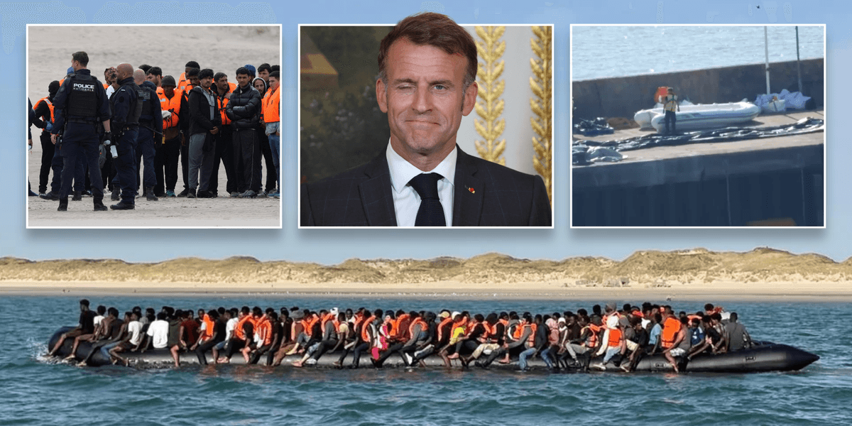 Migrant crisis: France admits there's 'no limit' to mega dinghy migrants while French police stand and watch boats launch