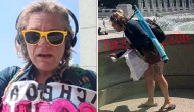 Woman charged with felonies in World War II Memorial vandalism in DC