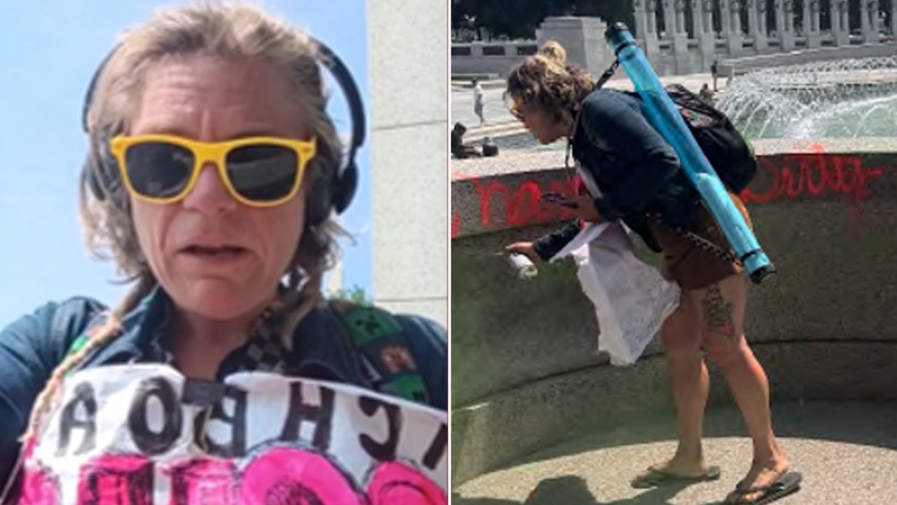 Woman charged with felonies in World War II Memorial vandalism in DC