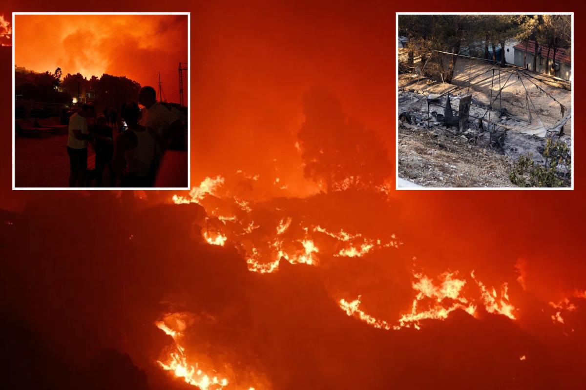 Croatian wildfire sweeps through tourist town, injures 36