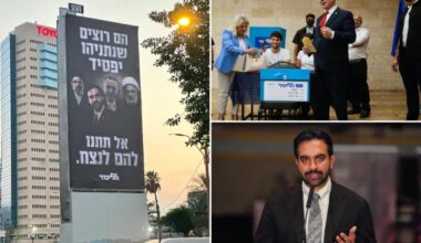 Netanyahu puts Mamdani on billboard with Ayatollah Khameni, Hezbollah chief