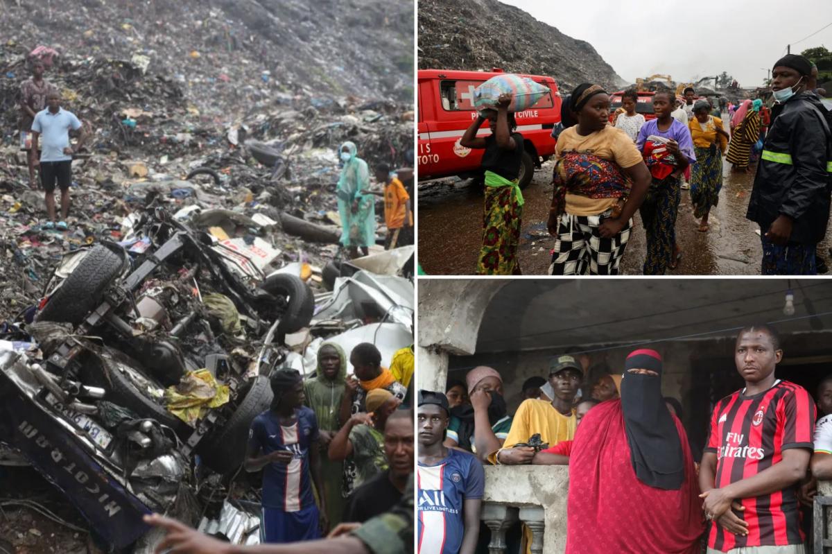 At least 30 killed after massive waste pile collapses, trapping victims beneath garbage